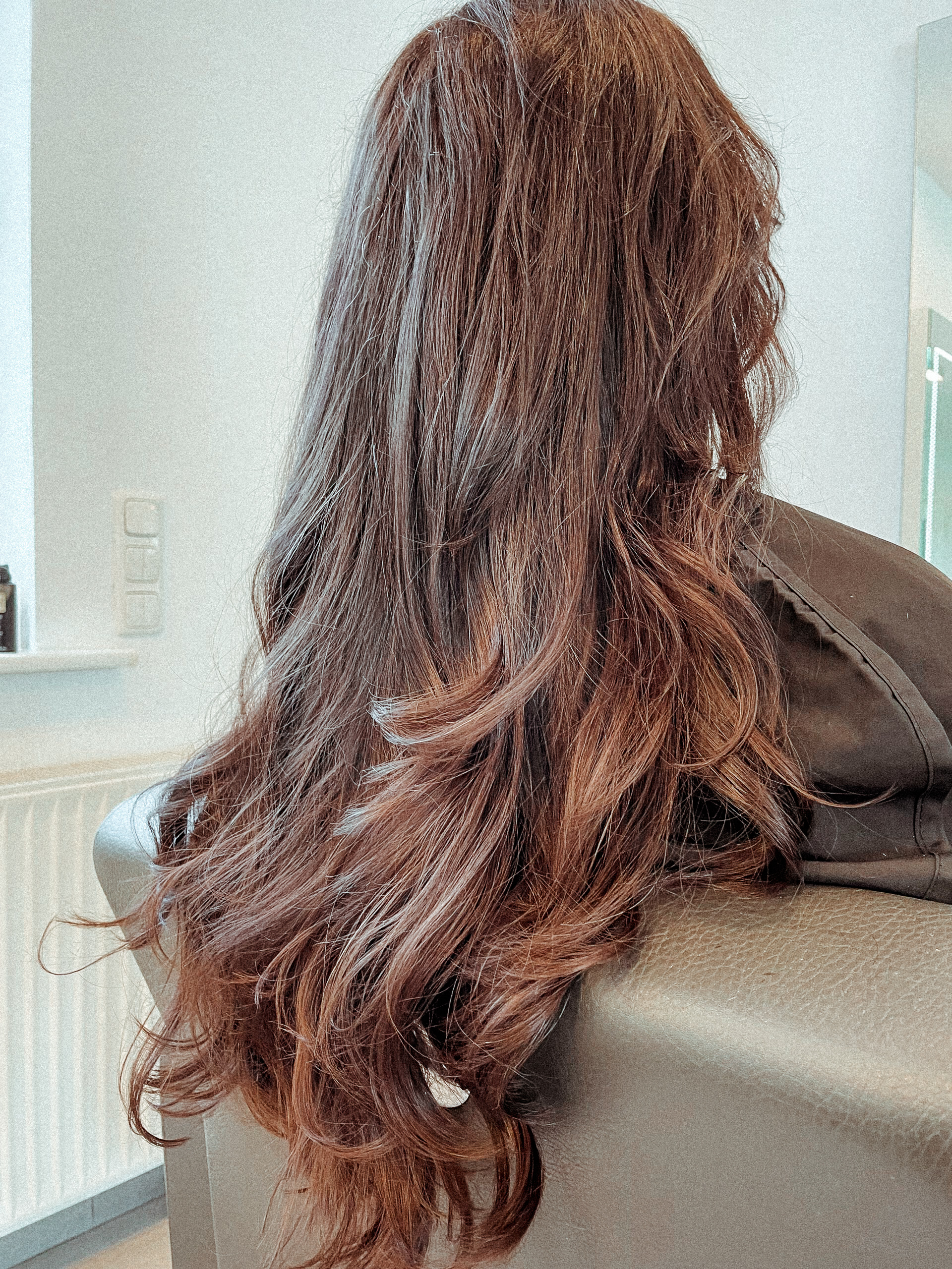 lange braune Haare